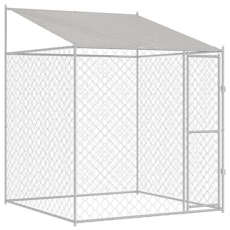 vidaXL Hondenbench 200 x 200 x 258 cm Staal en PE afbeelding2 - 1