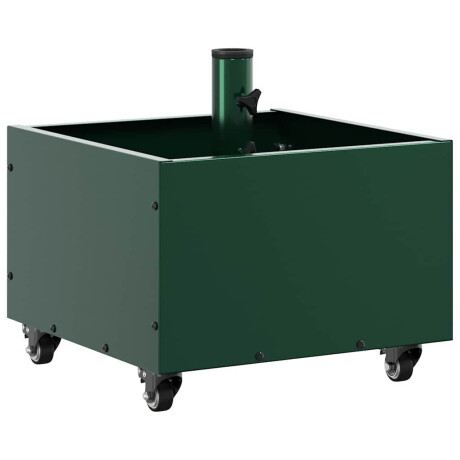 vidaXL Parasolbasis met plantenbak Groen 45 x 45 x 45 cm Staal afbeelding2 - 1