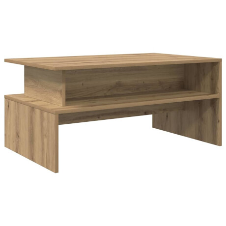 vidaXL Salontafel Artisan Eiken 90 x 55 x 42,5 cm Bewerkt hout afbeelding2 - 1