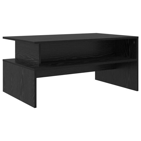 vidaXL Salontafel Zwart Eiken 90 x 55 x 42,5 cm Bewerkt hout afbeelding2 - 1