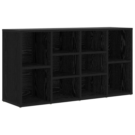 vidaXL Schoenenbank Zwart eiken 103 x 30 x 55 cm Bewerkt hout afbeelding2 - 1