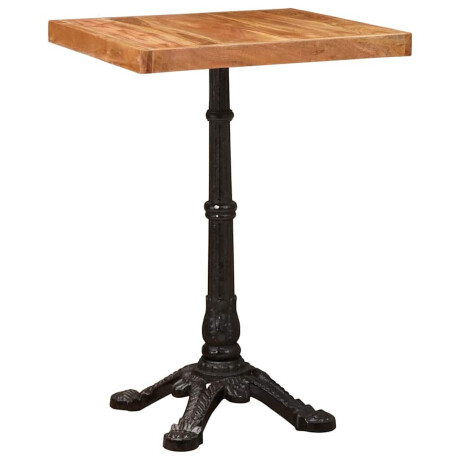 vidaXL Bistrotafel Bruin 50 x 50 x 76 cm Massief Acaciahout afbeelding2 - 1