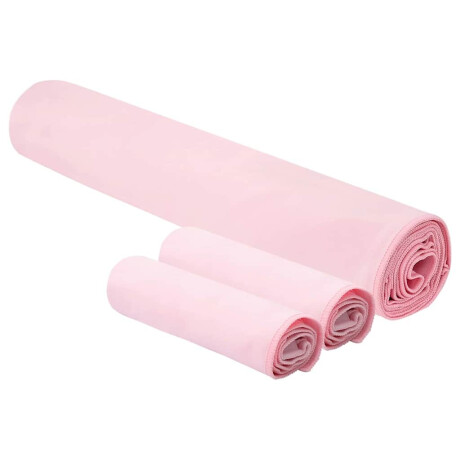 vidaXL Set van Sporthanddoeken 3 pcs Roze Polyester en Polyamide afbeelding2 - 1