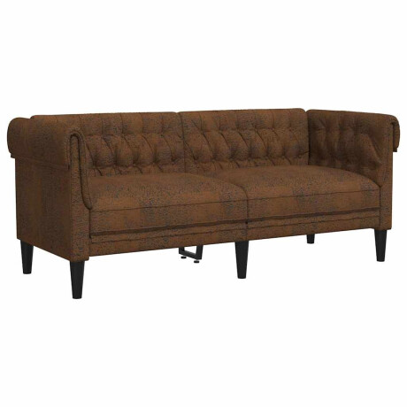 vidaXL Bank Bruin 182,5 x 74,5 x 74,5 cm Polyester afbeelding2 - 1