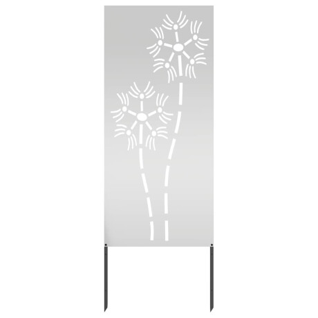 vidaXL Tuin decoratief paneel Zilver 50 x 140 cm Gegalvaniseerd staal afbeelding2 - 1