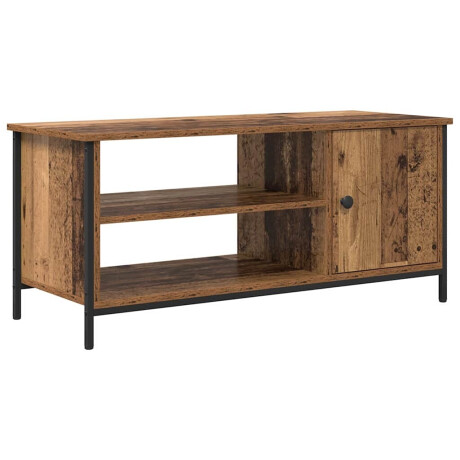 vidaXL TV-kast Oud Hout 100 x 40 x 45 cm Bewerkt hout afbeelding2 - 1