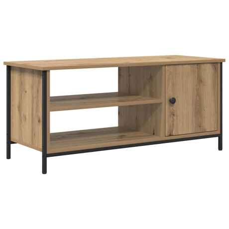vidaXL TV-kast Artisan Eiken 100 x 40 x 45 cm Bewerkt hout afbeelding2 - 1