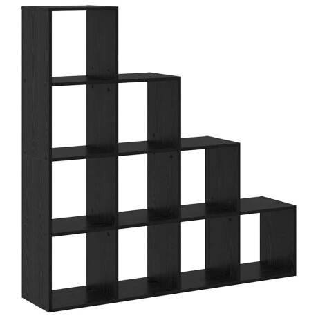 vidaXL Boekenkast Zwart eiken 131.5 x 29 x 131.5 cm Bewerkt hout afbeelding2 - 1