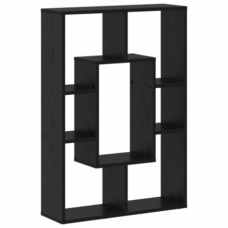 vidaXL Boekenkast Zwart Eiken 63 x 20 x 90 cm Bewerkt hout afbeelding2 - 1