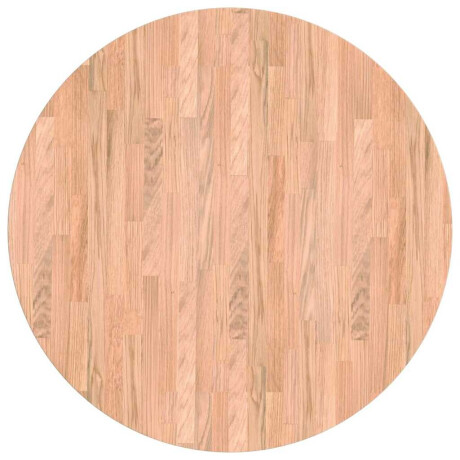 vidaXL Tafelblad Licht Bruin Ø 70 x 2,5 cm Massief Eikenhout afbeelding2 - 1
