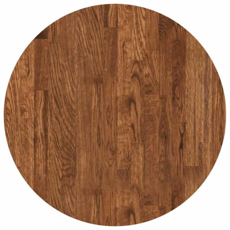 vidaXL Tafelblad Donkerbruin Ø 50 x 2,5 cm Massief Eikenhout afbeelding2 - 1