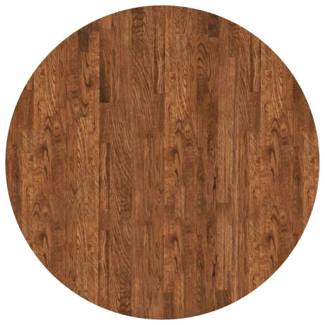 vidaXL Tafelblad Donkerbruin Ø 90 x 4 cm Massief Eikenhout afbeelding2 - 1