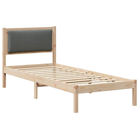 vidaXL Bedframe Donkergrijs 80 x 200 cm Massief grenenhout afbeelding2 - 1