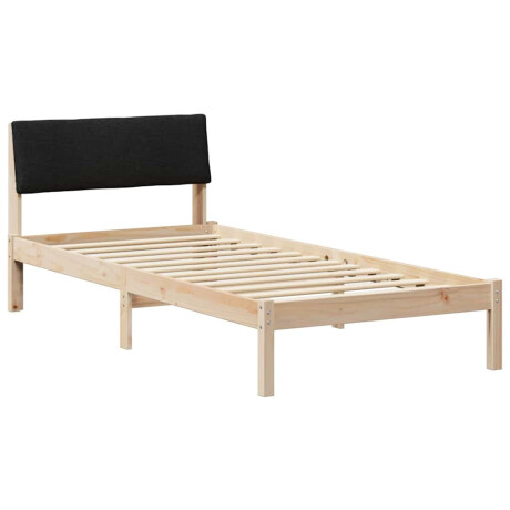 vidaXL Bedframe Bruin en zwart 90 x 200 cm Massief grenenhout afbeelding2 - 1