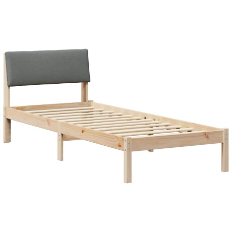 vidaXL Bedframe Bruin en donkergrijs 80 x 200 cm Massief grenenhout afbeelding2 - 1