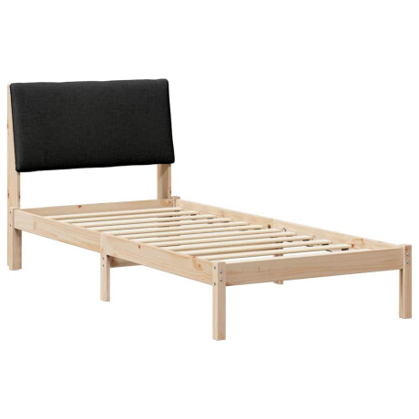 vidaXL Bedframe Bruin en zwart 100 x 200 cm Massief grenenhout afbeelding2 - 1