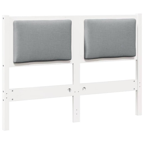 vidaXL Hoofdbord Anders Wit 120 cm Massief grenenhout afbeelding2 - 1