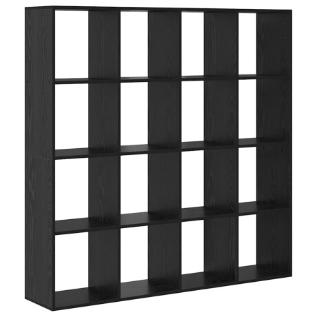 vidaXL Boekenkast Zwart eiken 137.5 x 29 x 137.5 cm Bewerkt hout afbeelding2 - 1