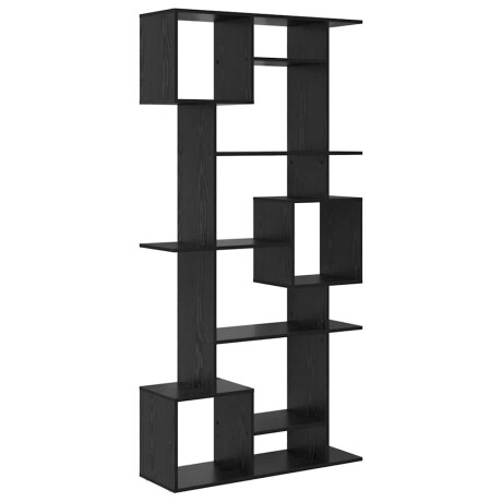 vidaXL Boekenkast Zwart Eiken 92 x 29 x 188 cm Bewerkt hout afbeelding2 - 1