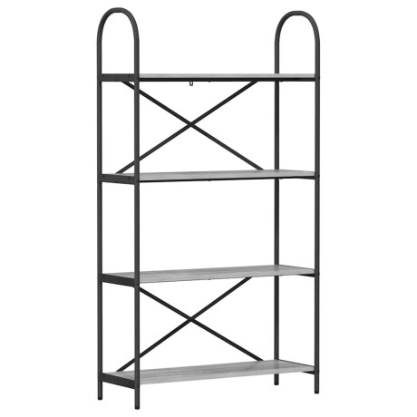 vidaXL Boekenkast Grijs Sonoma 80 x 30 x 146 cm Bewerkt hout afbeelding2 - 1