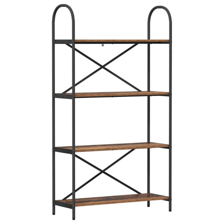 vidaXL Boekenkast Oudhout 80 x 30 x 146 cm Bewerkt hout afbeelding2 - 1