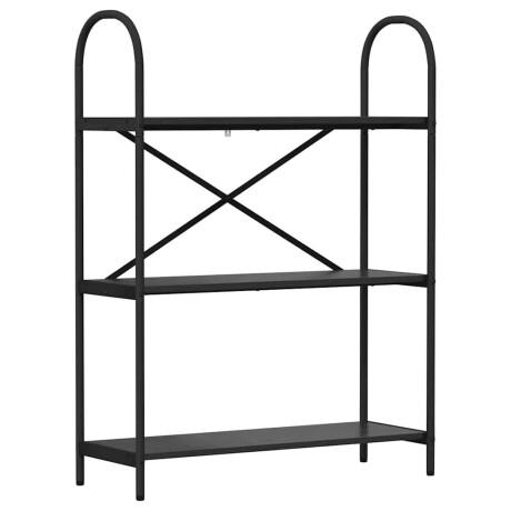 vidaXL Boekenkast Zwart Eiken 80 x 30 x 109 cm Bewerkt hout afbeelding2 - 1