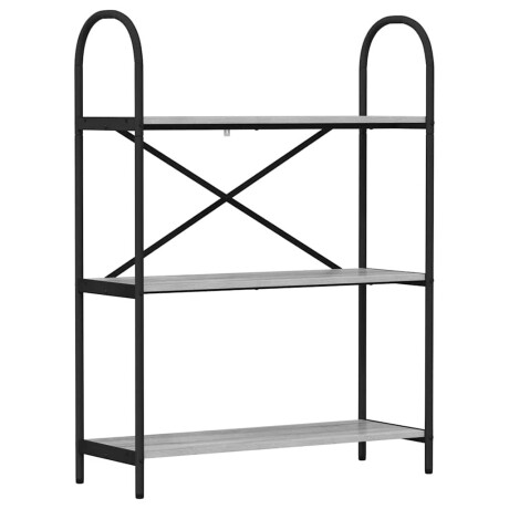 vidaXL Boekenkast Grijs Sonoma 80 x 30 x 109 cm Bewerkt hout afbeelding2 - 1