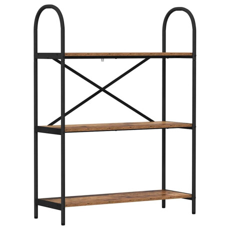 vidaXL Boekenkast Oudhout 80 x 30 x 109 cm Bewerkt hout afbeelding2 - 1