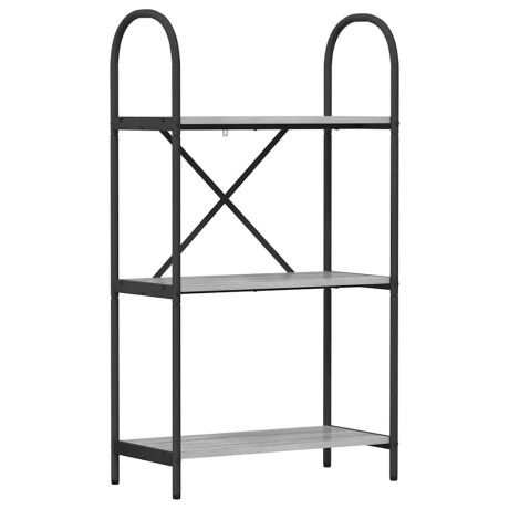 vidaXL Boekenkast Grijs Sonoma 60 x 30 x 109 cm Bewerkt hout afbeelding2 - 1