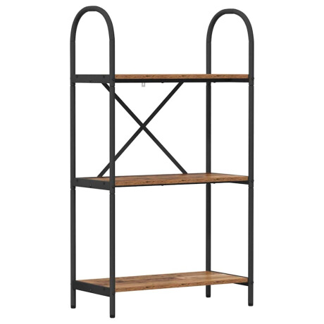 vidaXL Boekenkast Oudhout 60 x 30 x 109 cm Bewerkt hout afbeelding2 - 1