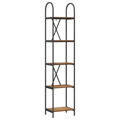 vidaXL Boekenkast Oudhout 40 x 30 x 183 cm Bewerkt hout afbeelding2 - 1
