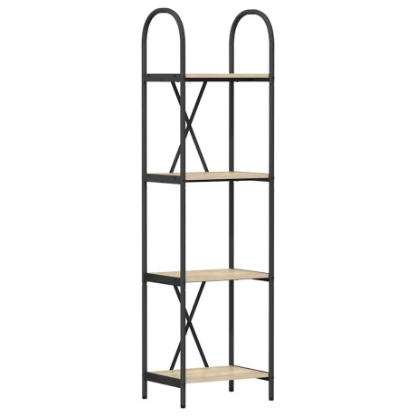 vidaXL Boekenkast Sonoma Eiken 40 x 30 x 146 cm Bewerkt hout afbeelding2 - 1