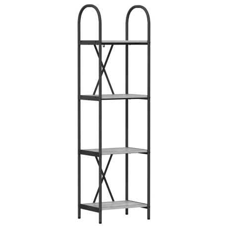 vidaXL Boekenkast Grijs Sonoma 40 x 30 x 146 cm Bewerkt hout afbeelding2 - 1