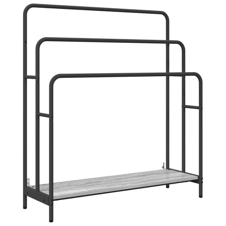 vidaXL Kledingrek Grijs sonoma 90 x 30 x 100,5 cm Bewerkt hout afbeelding2 - 1