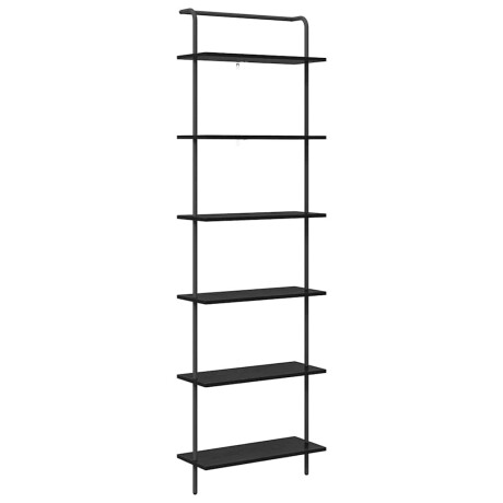 vidaXL Boekenkast Zwart eiken 60 x 24 x 203 cm Bewerkt hout afbeelding2 - 1