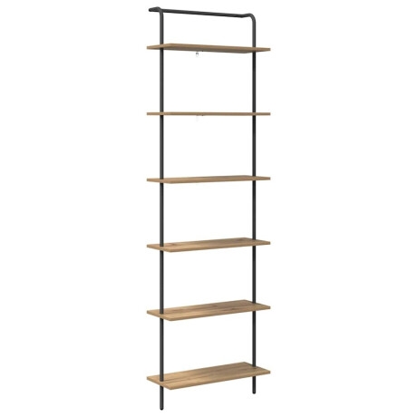 vidaXL Boekenkast artisanaal eikenkleurig 60 x 24 x 203 cm afbeelding2 - 1