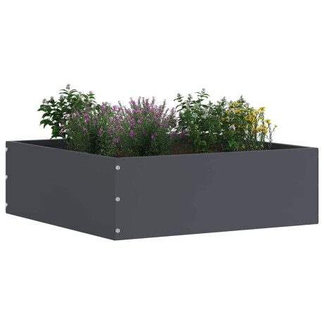 vidaXL Tuinrand 6 pcs Antraciet 40 x 40 x 13 cm Staal afbeelding2 - 1