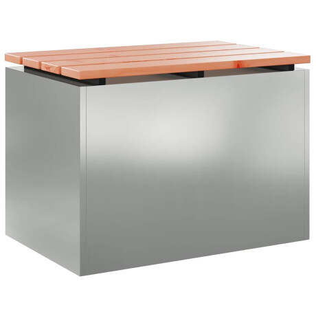 vidaXL Tuinbank Zilver 60 x 40 x 43 cm Gegalvaniseerd staal afbeelding2 - 1