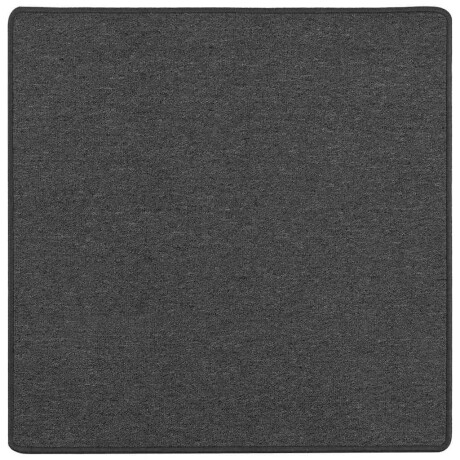 vidaXL Tapijt Loper Donkergrijs 100 x 100 cm 100% Polypropyleen afbeelding2 - 1