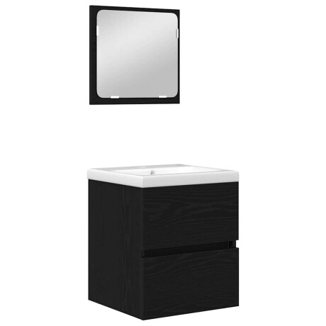 vidaXL Badkamermeubelset met lade 3 pcs Artisan eiken en Wit Medium afbeelding2 - 1