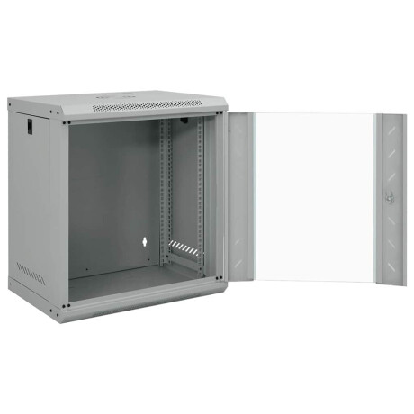 vidaXL Netwerk kabinet met opslag Grijs 53 x 45 x 60 cm Staal afbeelding2 - 1