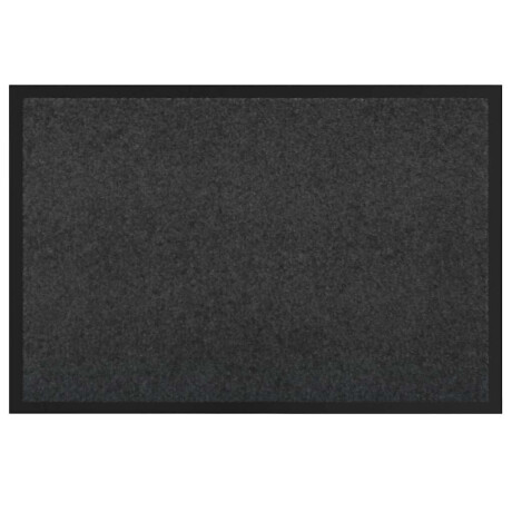 vidaXL Deurmat Antraciet 60 x 40 x 1.2 cm Teddy Stof afbeelding2 - 1