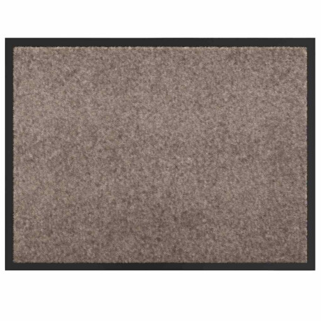 vidaXL Deurmat Beige 60 x 40 x 1.2 cm Teddy Stof afbeelding2 - 1