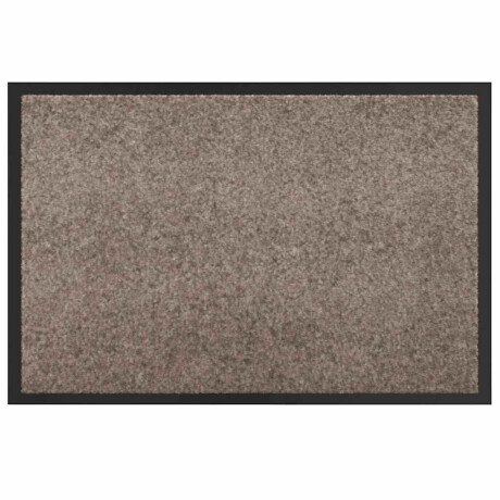 vidaXL Deurmat Beige 60 x 40 x 1.2 cm Teddy Stof afbeelding2 - 1