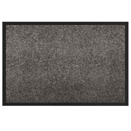 vidaXL Deurmat Lichtgrijs 60 x 40 x 1.2 cm Teddy Stof afbeelding2 - 1