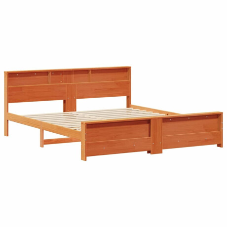 vidaXL Bedframe Wasbruin 200 x 200 cm Massief grenenhout afbeelding2 - 1