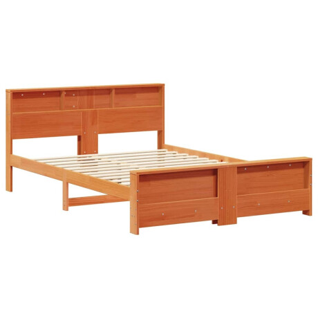 vidaXL Bedframe Wasbruin 160 x 200 cm Massief grenenhout afbeelding2 - 1
