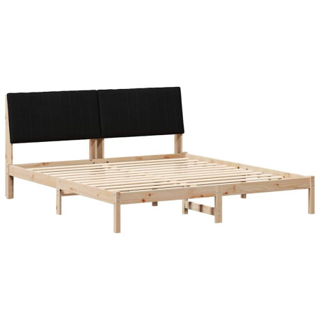 vidaXL Bedframe met hoofdeinde Bruin 180 x 200 cm Massief grenenhout afbeelding2 - 1