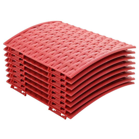 vidaXL Kerstboomrok Rood Ø 65 x 24 cm Kunststof afbeelding2 - 1