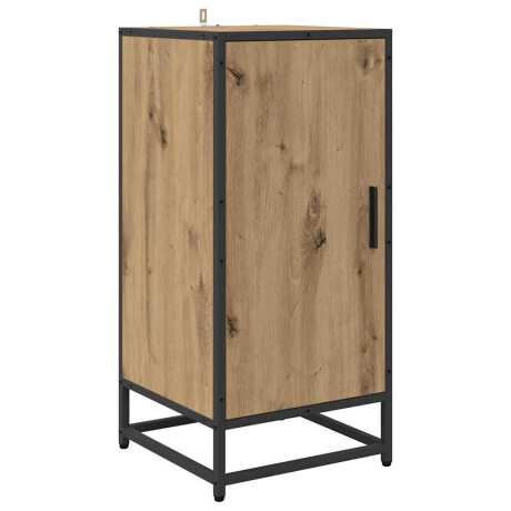 vidaXL Dressoir artisanaal eikenkleurig 35 x 35,5 x 76 cm Bewerkt hout afbeelding2 - 1